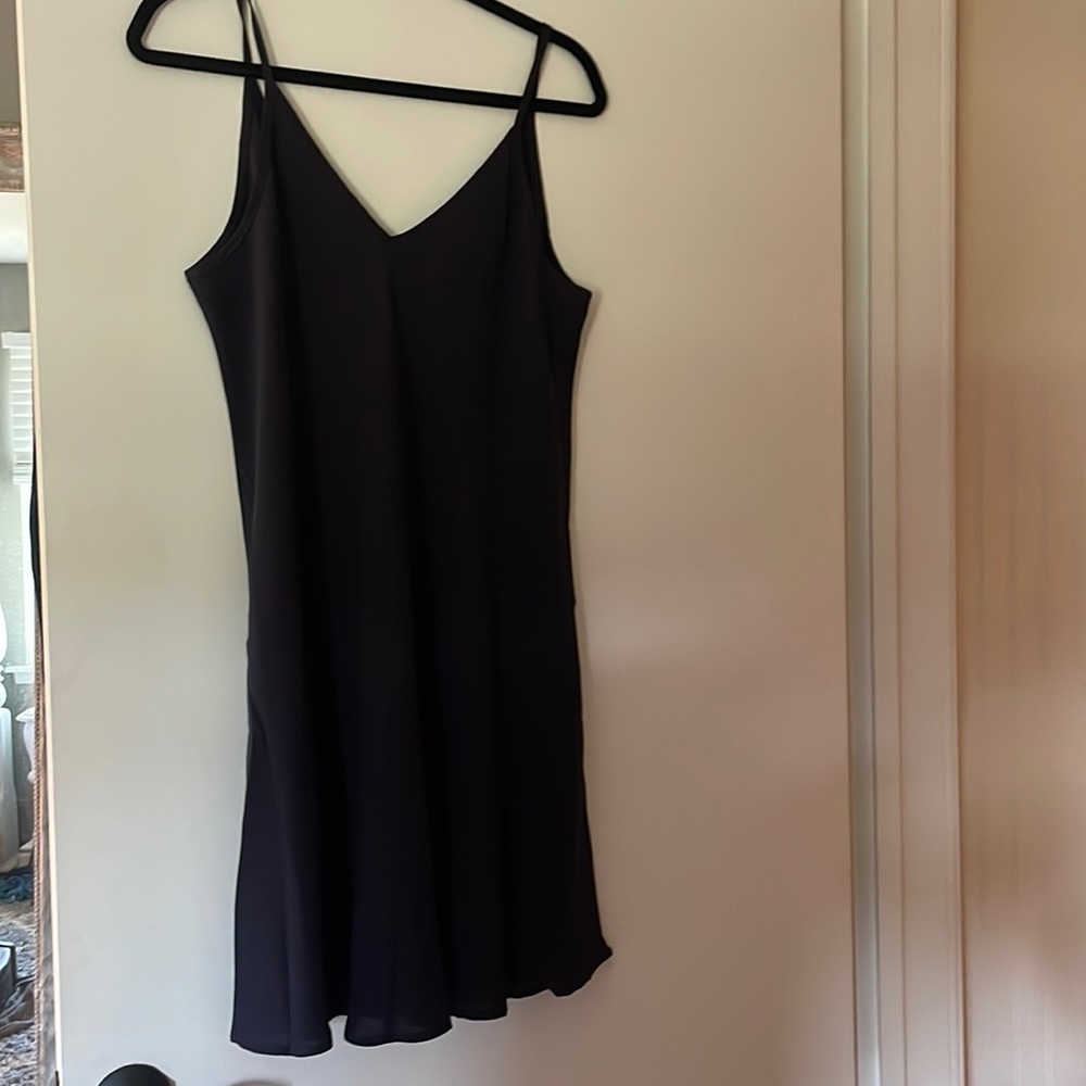 New navy v neck slip dress Size Large